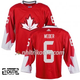 Kanada Trikot Shea Weber 6 2016 World Cup Rot - Kinder